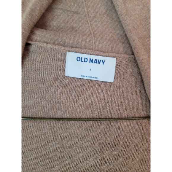Old Navy Soft Camel Open Front Long Cardigan Sweater Size S GUC - Picture 6 of 11